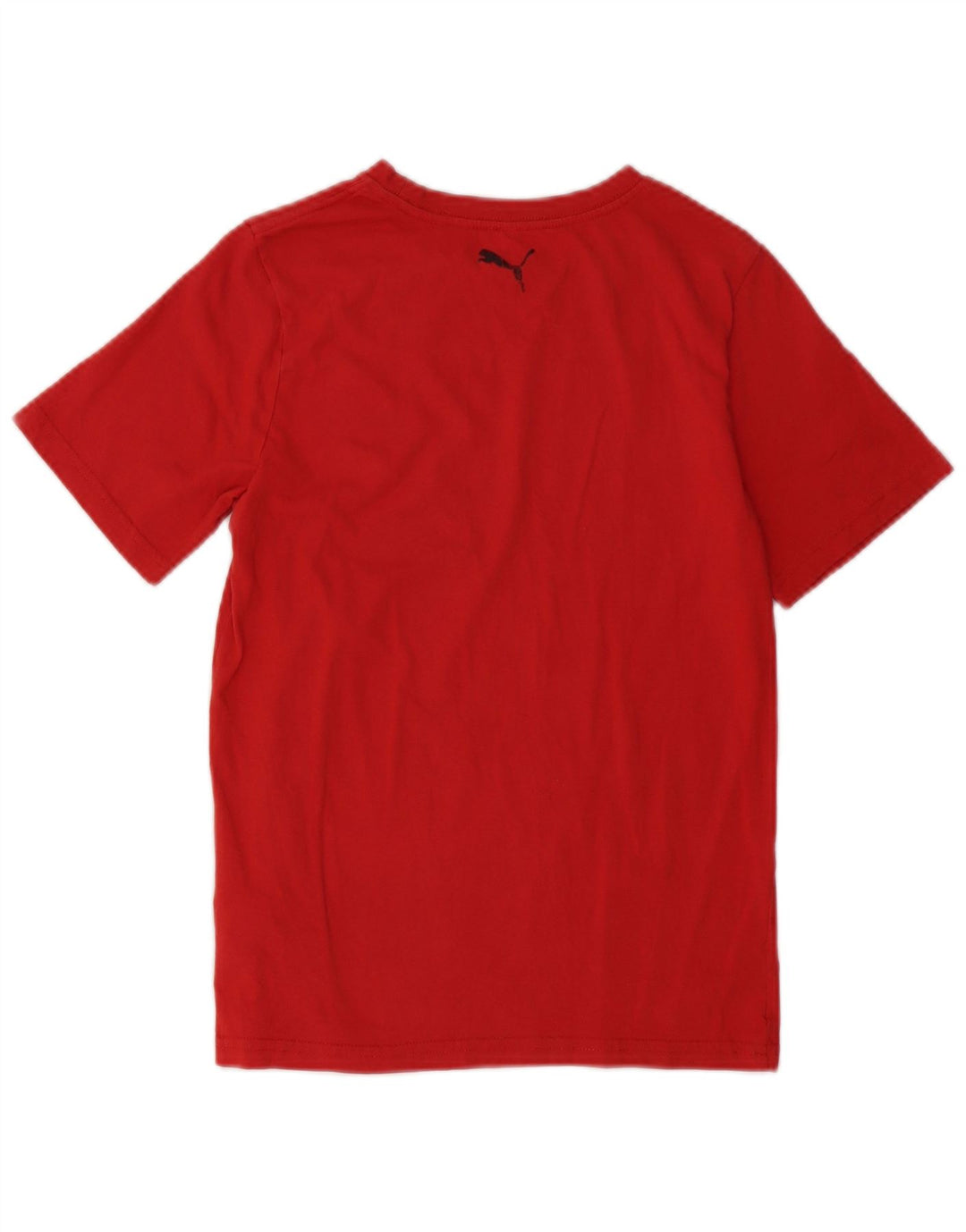 Camiseta PUMA Boys Graphic Top 10-11 Anos Médio Algodão Vermelho