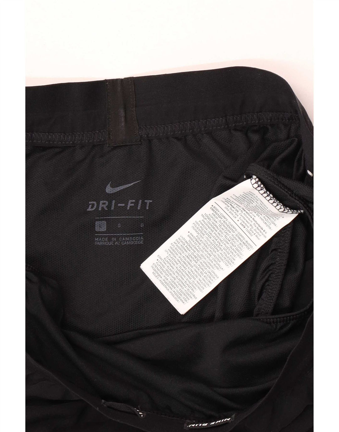 Nike Womens Dri Fit Sport Shorts Grande Poliéster Preto
