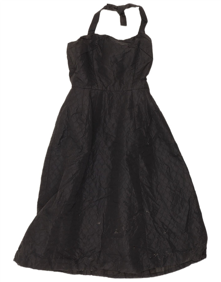 Vestido Halter Feminino Windsmoor Reino Unido 10 Pequeno Preto