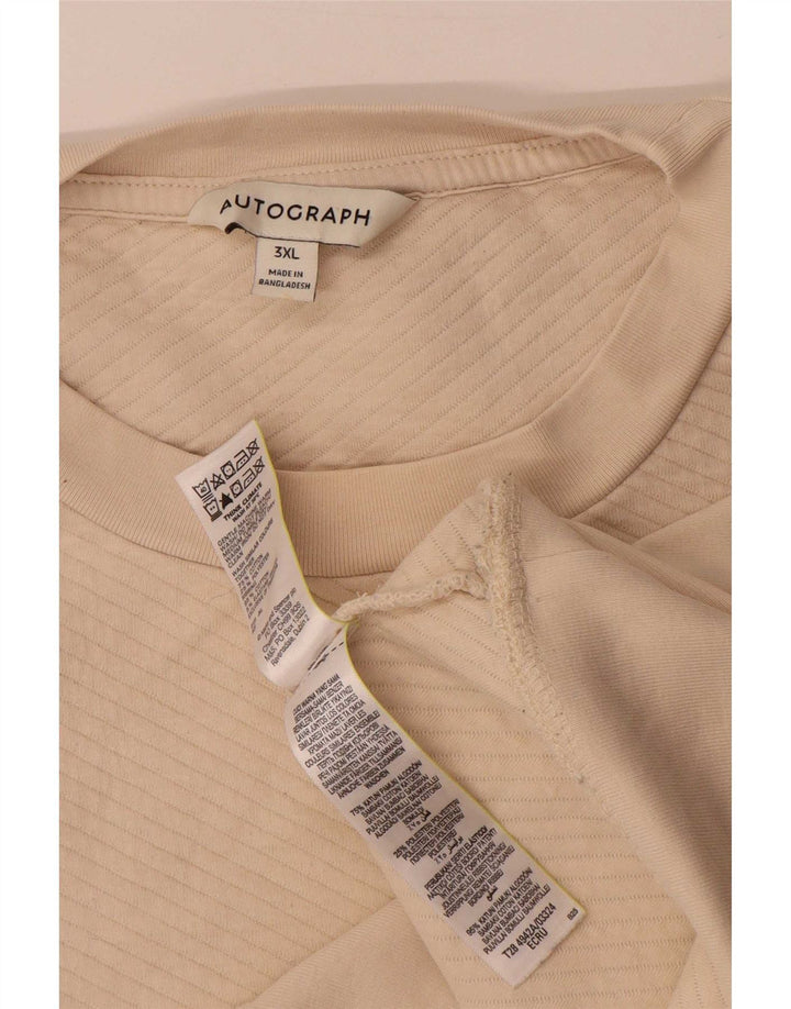 Suéter Marks & Spencer Autograph feminino UK 22 3XL bege