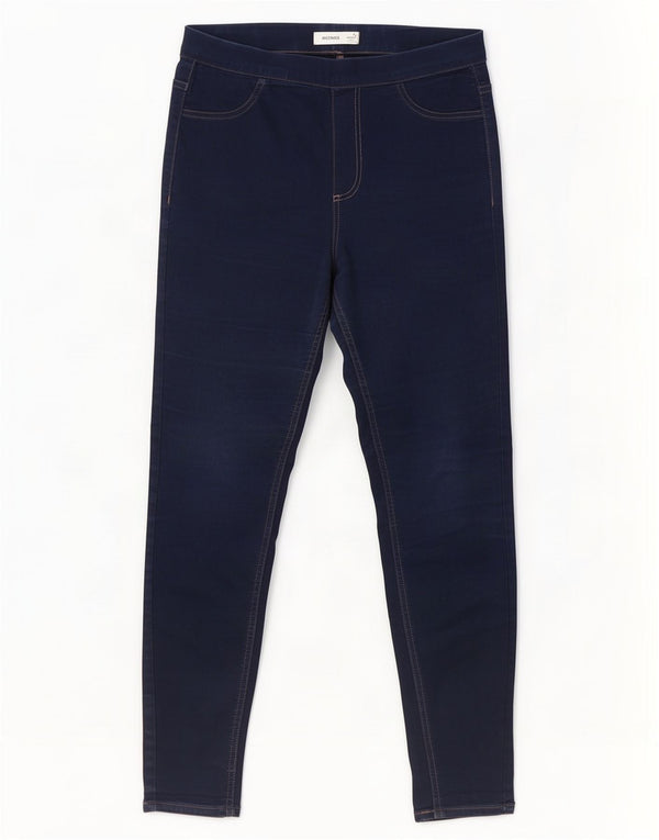Calça jeans feminina Marks & Spencer UK 14 grande W30 L27 algodão azul marinho