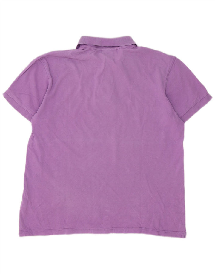 Camisa polo masculina Marlboro Classics algodão roxo médio