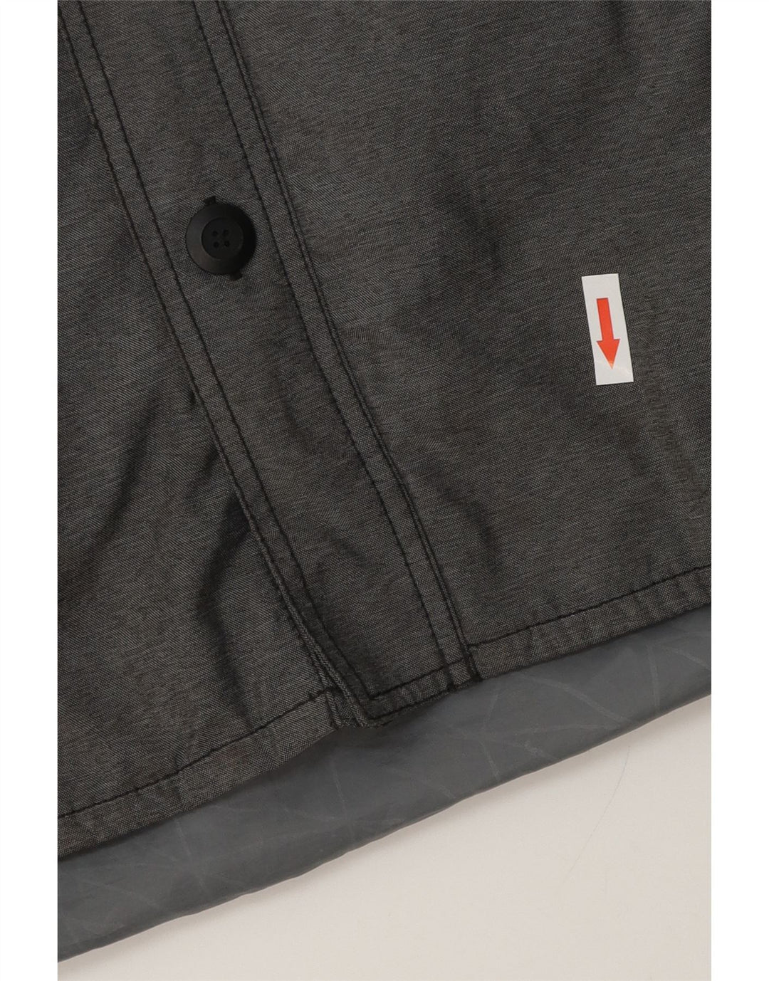 Jaqueta corta-vento masculina Nike com capuz UK 36 pequeno cinza colorblock poliéster