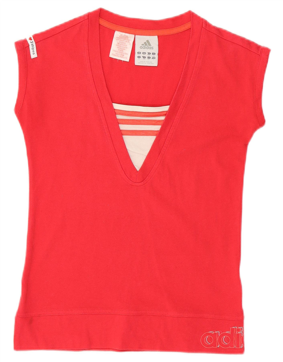 Camiseta ADIDAS Meninas Graphic 11-12 Anos Algodão Rosa