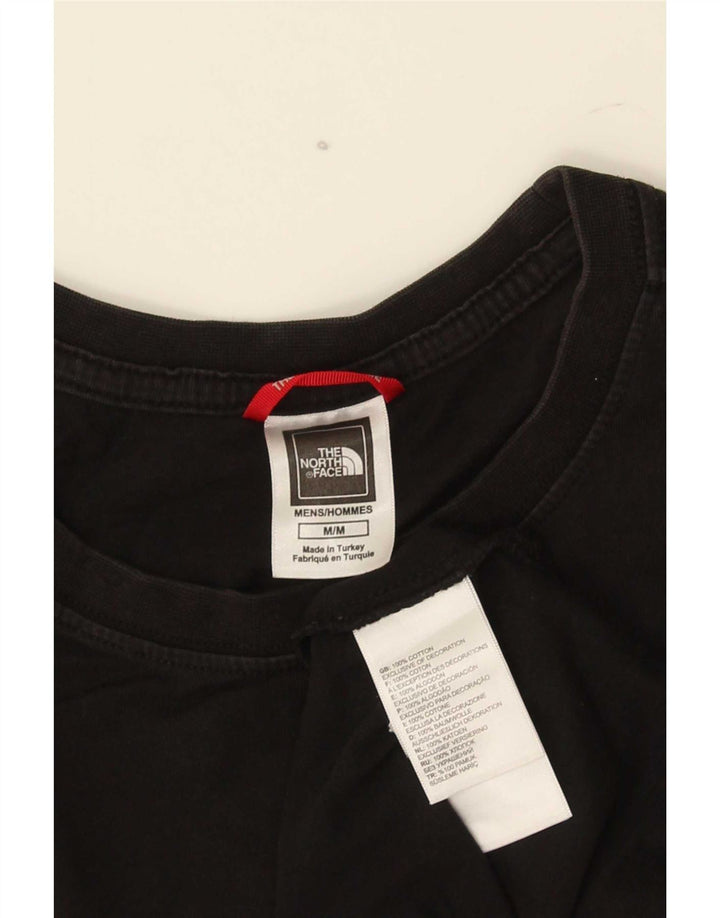 Camiseta gráfica masculina The North Face Top médio algodão preto