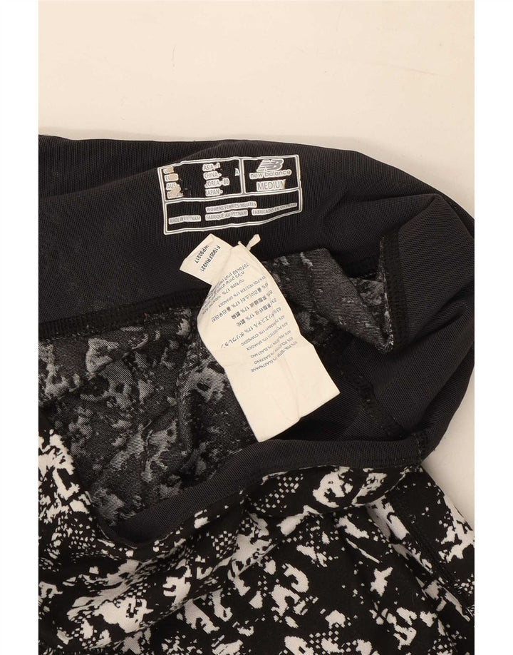 Leggings femininos New Balance Abstract Pattern UK 8 poliéster preto pequeno