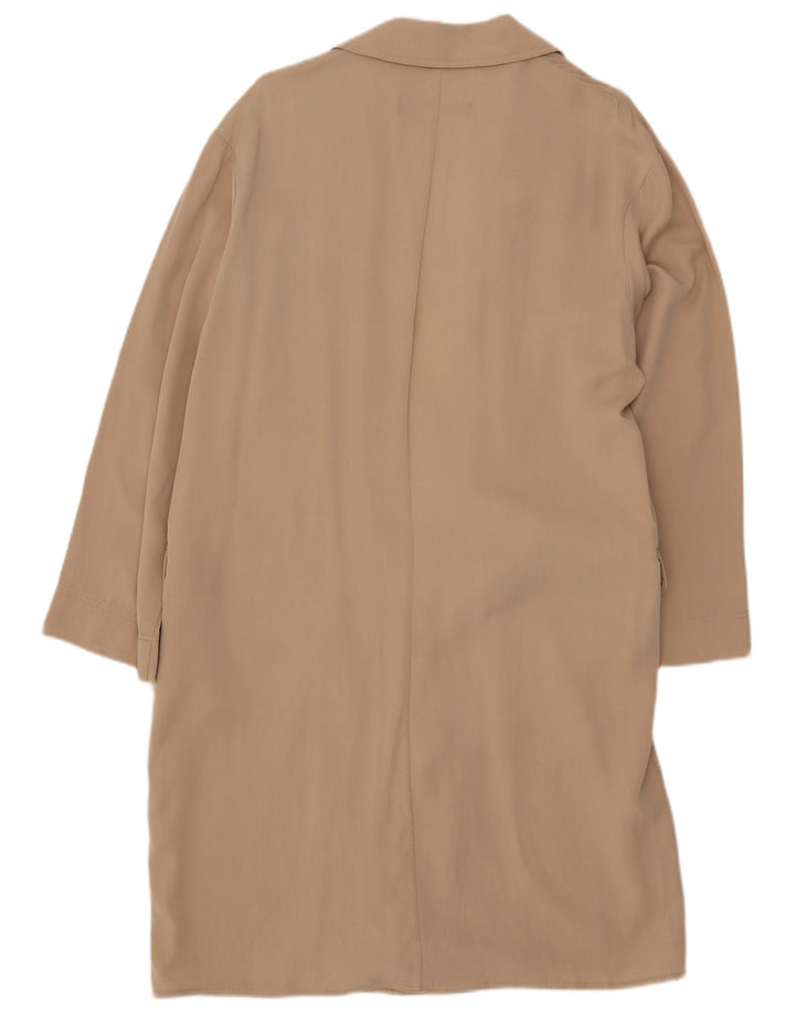 Sobretudo feminino Zara UK 16 grande bege Lyocell