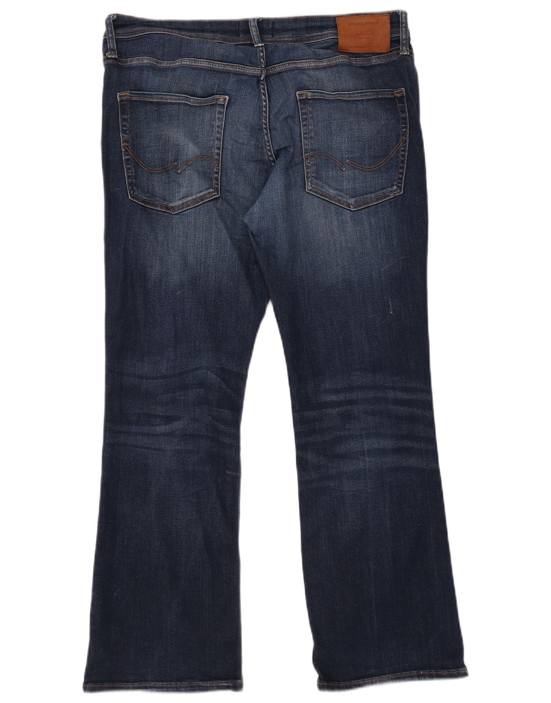 Jack & Jones Masculino Jake Bootcut Jeans W34 L30 Azul Marinho Algodão