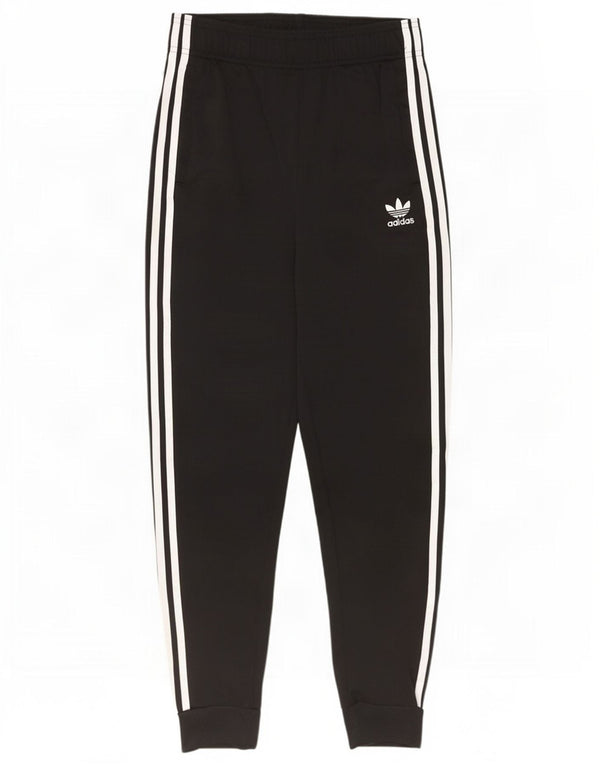 Adidas meninos calças de treino joggers 13-14 anos preto poliéster