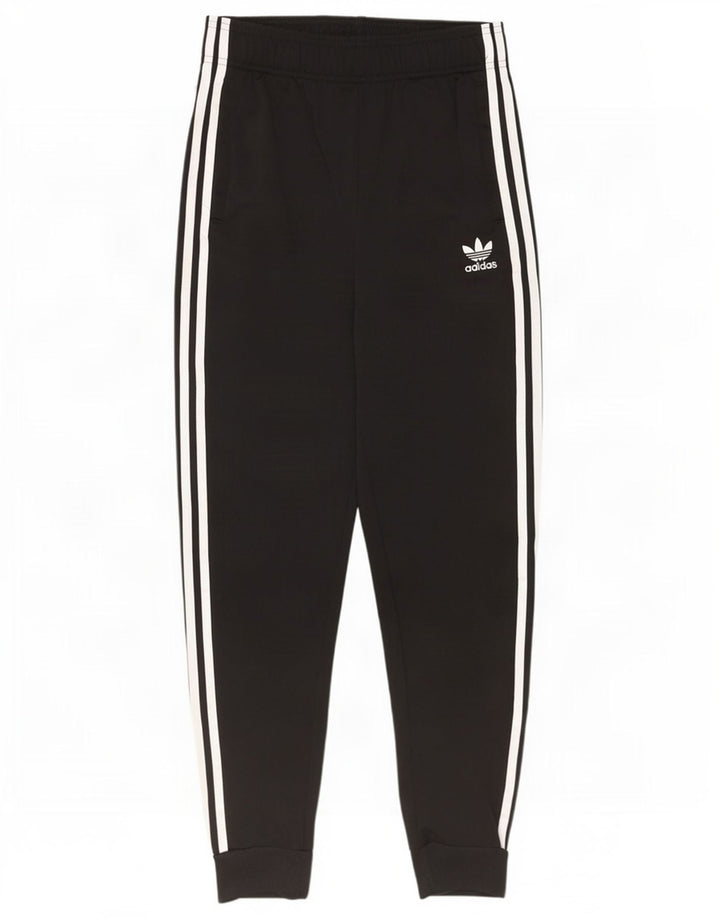 Adidas meninos calças de treino joggers 13-14 anos preto poliéster