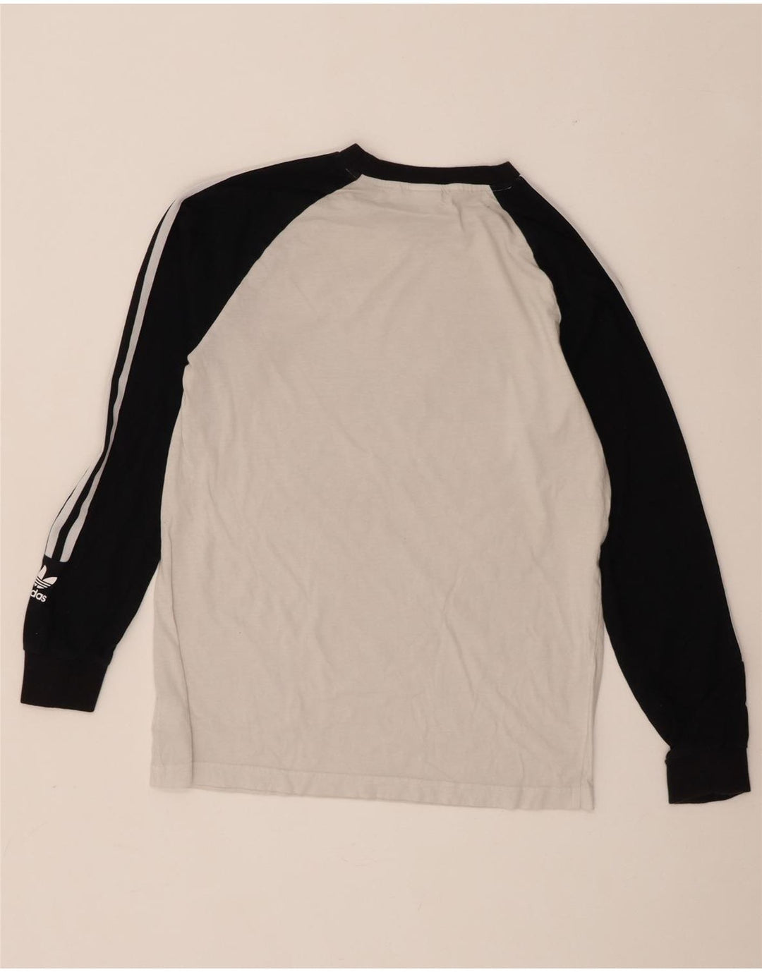 Adidas masculino gráfico top manga longa médio branco colorblock algodão