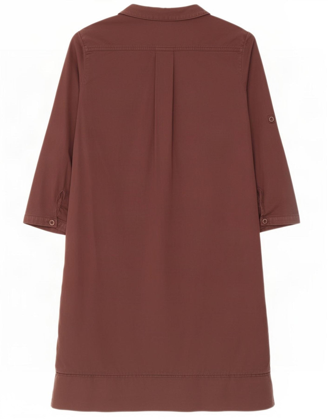 Vestido feminino Massimo Dutti manga 3/4 EU 40 marrom médio