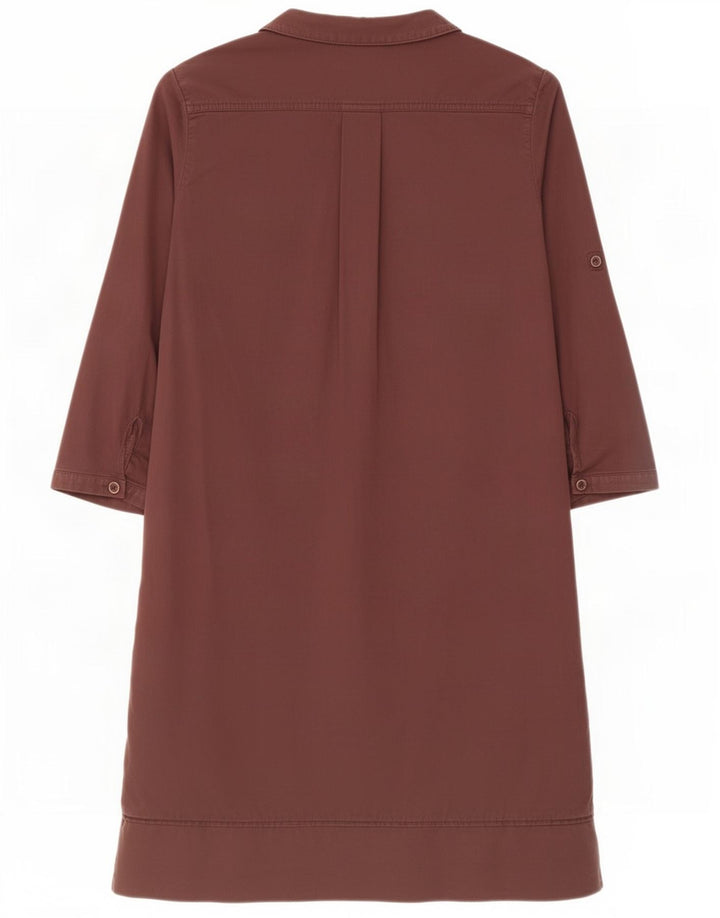 Vestido feminino Massimo Dutti manga 3/4 EU 40 marrom médio