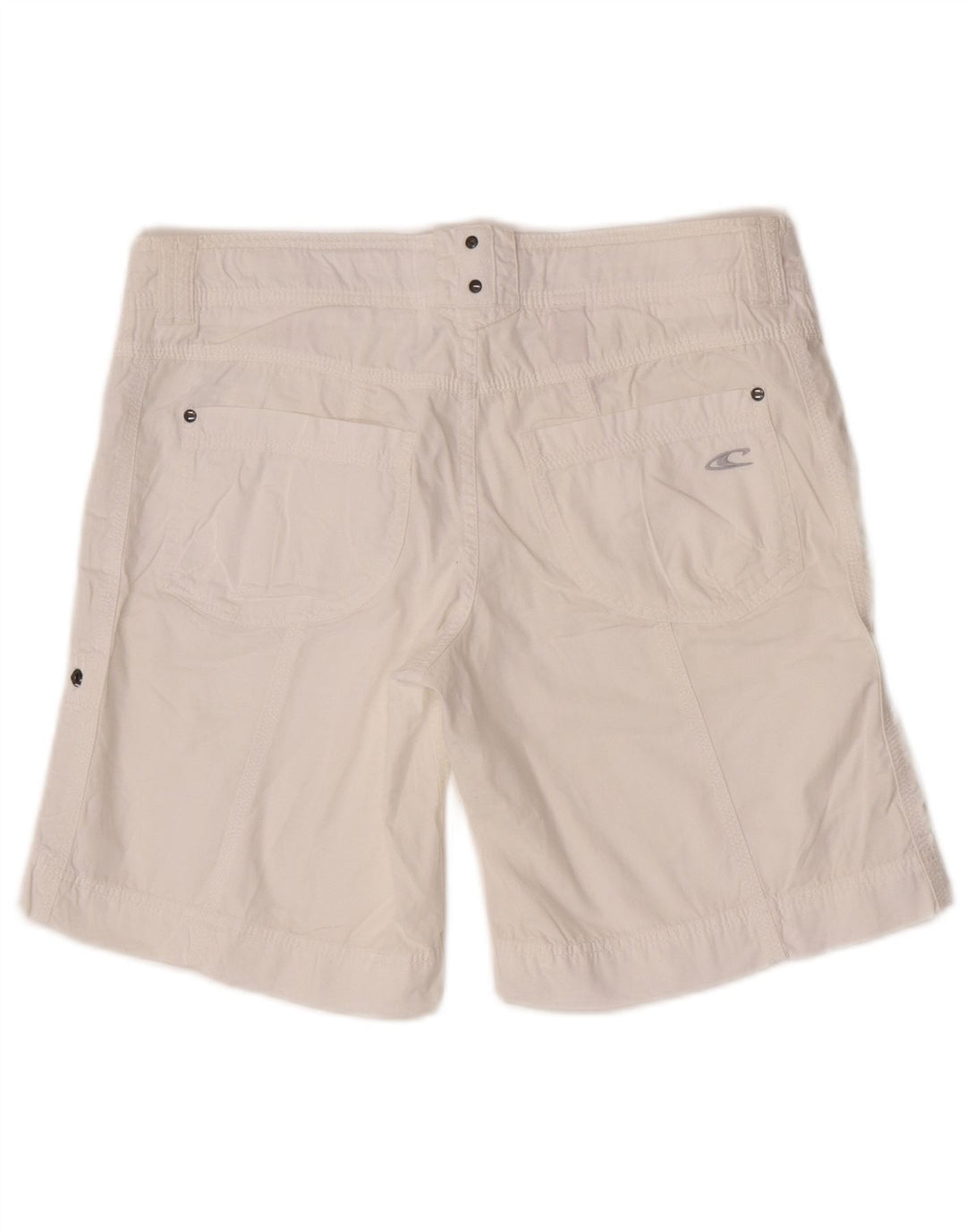Shorts casual feminino O'Neill W29 pequeno algodão branco