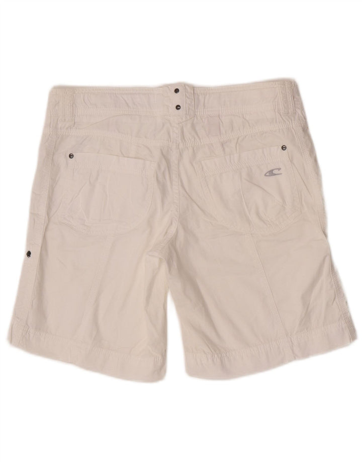 Shorts casual feminino O'Neill W29 pequeno algodão branco
