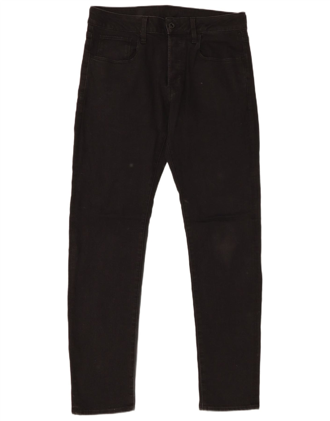 G-Star Masculino Slim Straight Jeans W31 L32 Algodão Preto