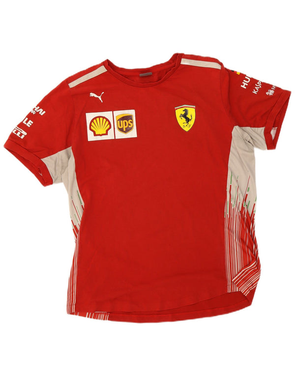 Camiseta masculina Puma Ferrari Graphic Top XL algodão vermelho