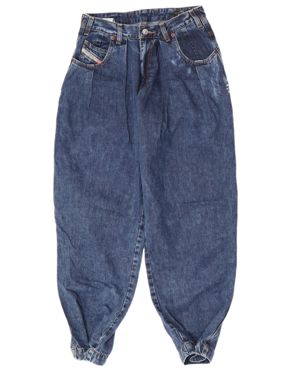 Diesel Meninas Balloon Loose Jeans 13-14 Anos W26 L29 Azul Algodão