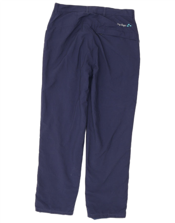 Calça corta-vento masculina Rohan para caminhada W32 L29 azul marinho poliamida