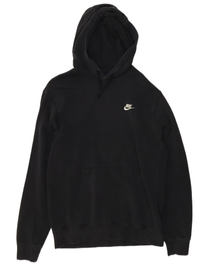 Jumper masculino Nike com capuz alto médio algodão preto