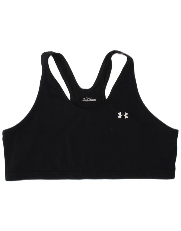 Sutiã esportivo gráfico feminino Under Armour Top XL preto nylon esportivo