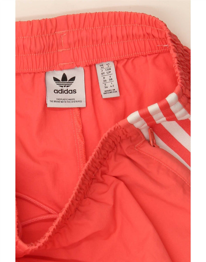 Adidas Womens Tracksuit Calças Joggers UK 10 Pequeno Laranja Poliéster