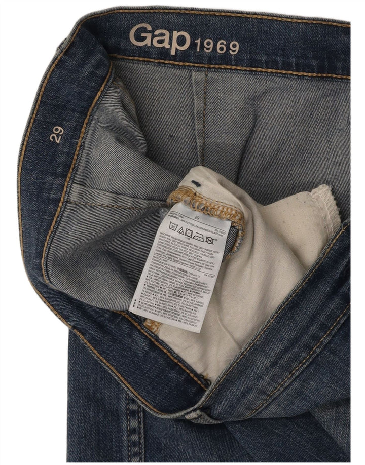 Saia jeans feminina GAP W29 algodão azul médio
