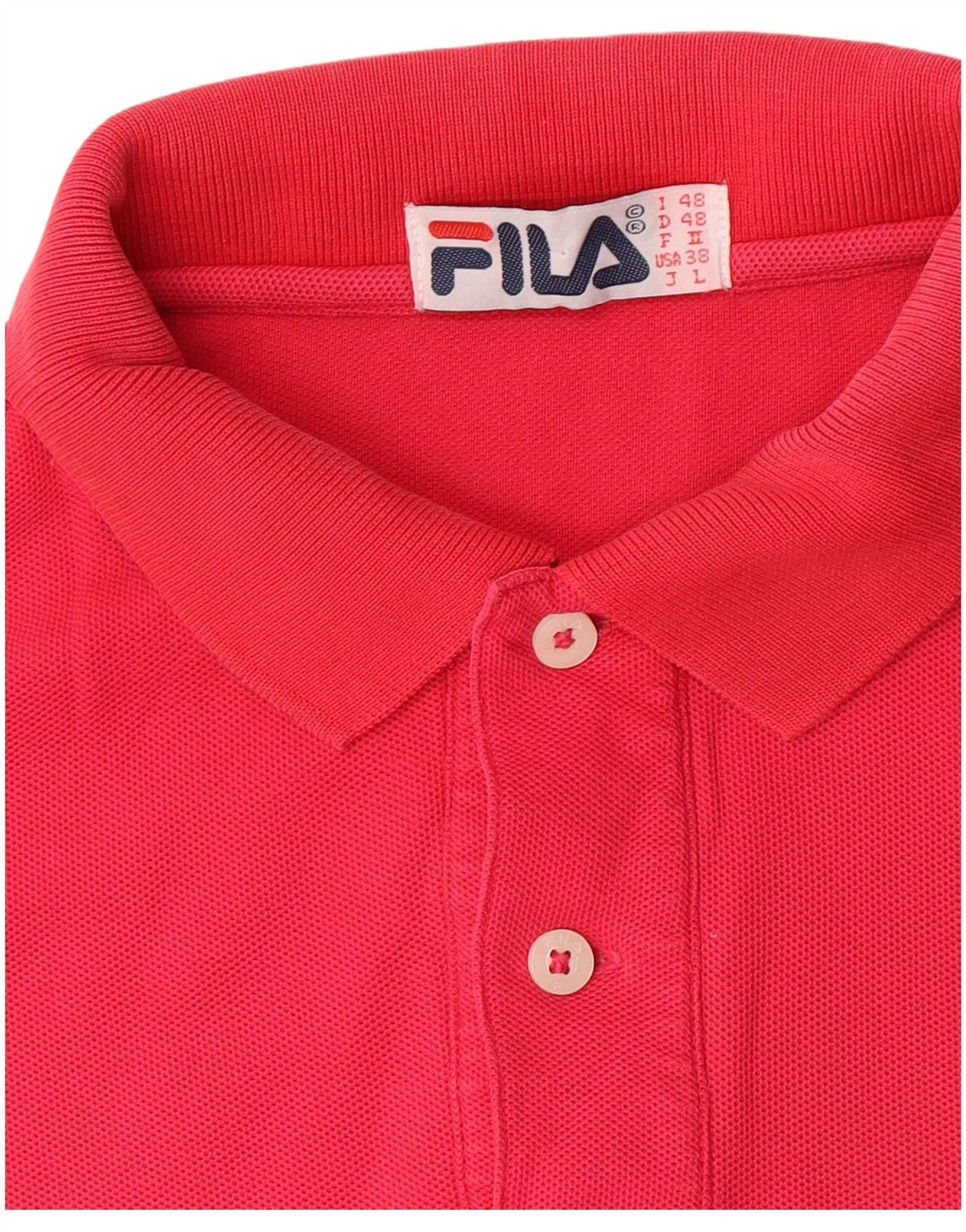 Camisa polo masculina Fila IT 48 rosa médio
