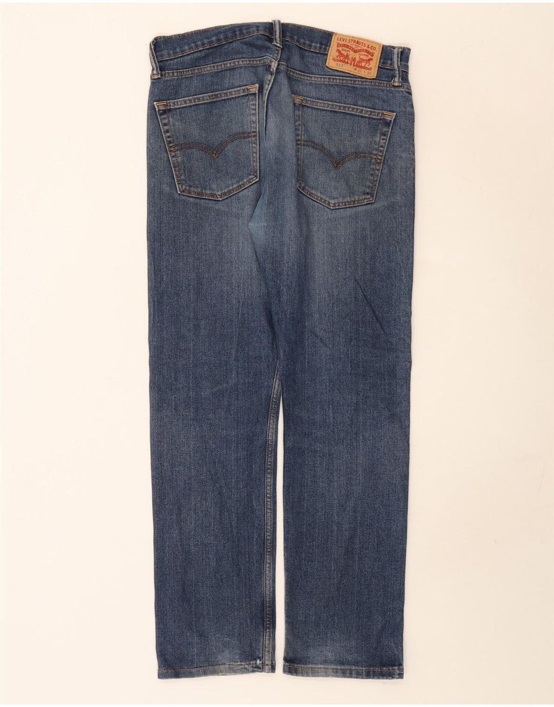 Levi's Masculino 513 Straight Jeans W32 L30 Azul Algodão