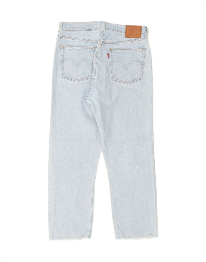 LEVI'S Womens Crop Straight Jeans W29 L26 Blue Cotton Vintage Levi's and Second-Hand Levi's from Messina Hembry 