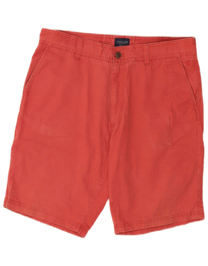 Joules Mens Chino Shorts W34 Grande Algodão Vermelho