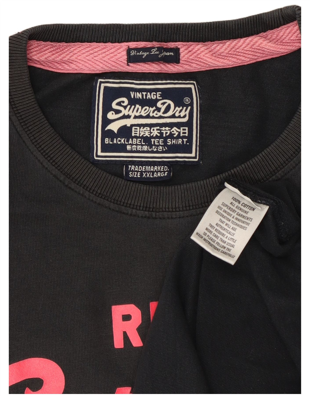 Camiseta feminina Superdry com estampa gráfica 2XL algodão cinza