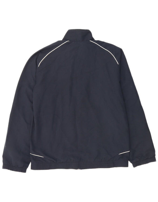 ADIDAS Mens Tracksuit Top Jacket UK 38/40 Medium Navy Blue Polyester