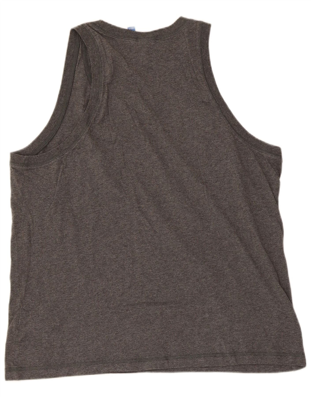Adidas Mens Graphic Vest Top Grande Algodão Cinza