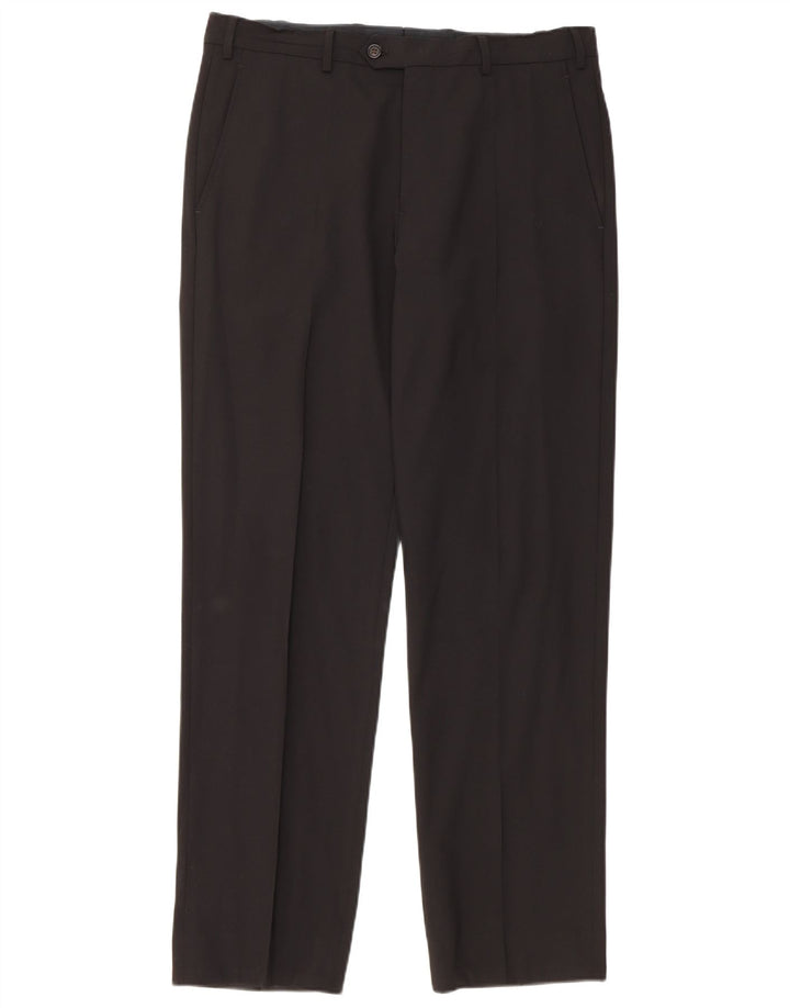 Calça de terno reto masculino Armani W32 L31 preta
