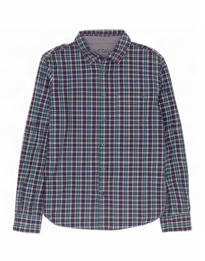 Camisa masculina Gas grande xadrez roxo