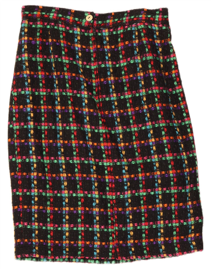 Conjunto de saia feminina de 2 peças NADIA Reino Unido 14 médio W28 xadrez multicolorido
