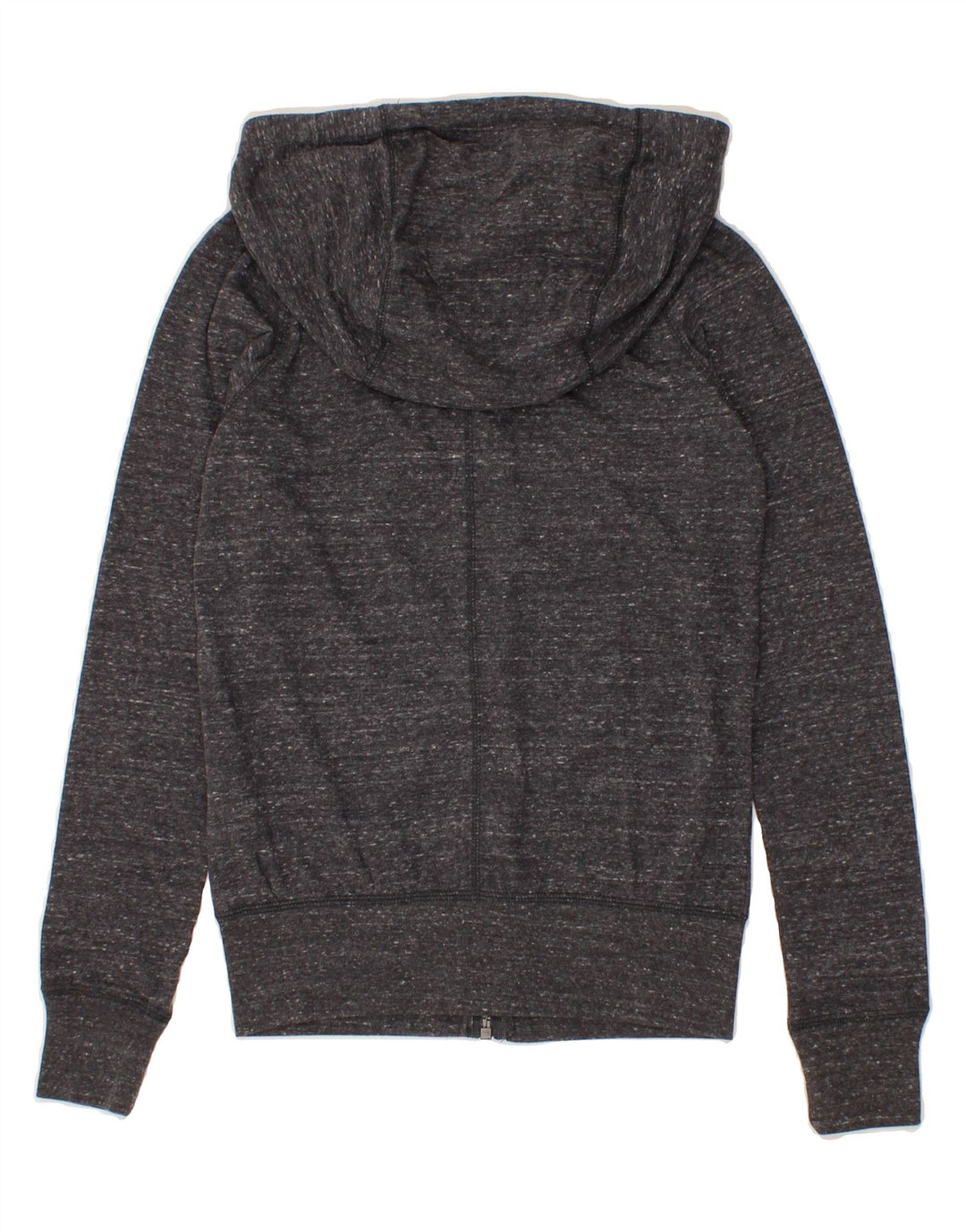 NIKE Womens Zip Hoodie Sweater UK 6 XS Grey Cotton Vintage Nike and Second-Hand Nike from Messina Hembry 