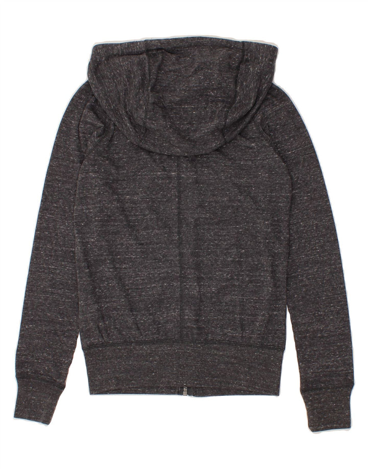 NIKE Womens Zip Hoodie Sweater UK 6 XS Grey Cotton Vintage Nike and Second-Hand Nike from Messina Hembry 