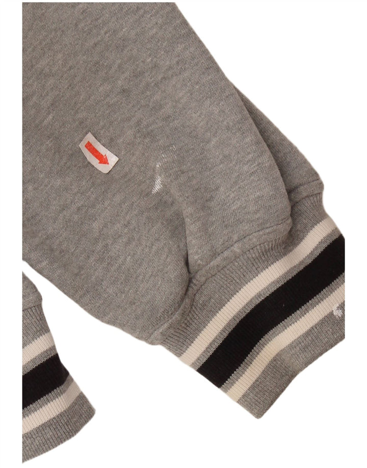 Suéter feminino MAJESTIC New York Yankees com capuz e zíper Reino Unido 14 cinza médio