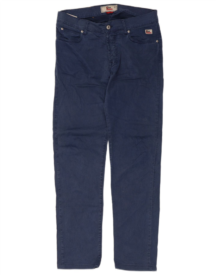Roy Rogers Mens Slim Jeans W33 L30 Azul Marinho Algodão