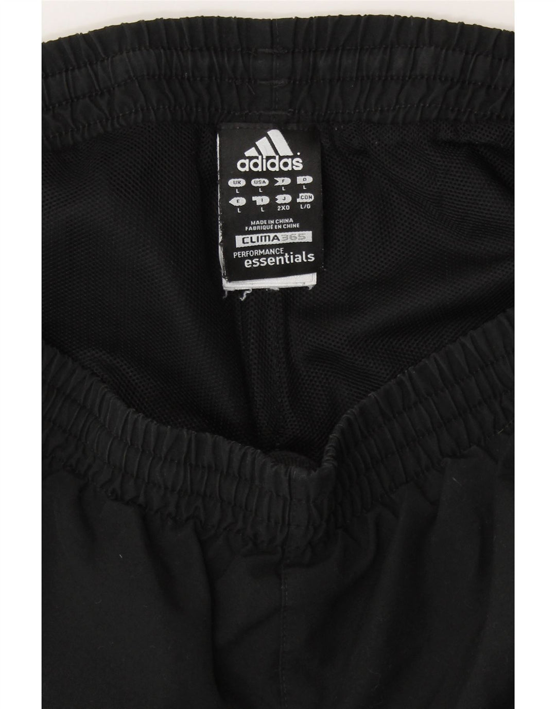ADIDAS Mens Clima 365 Calças de treino Joggers Grande Poliéster Preto