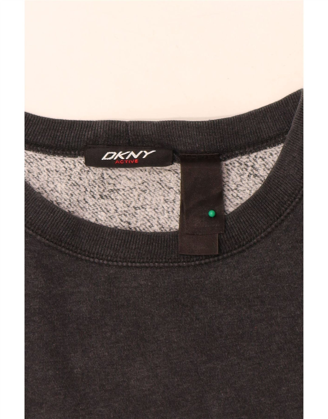 Suéter gráfico feminino DKNY UK 18 XL algodão preto
