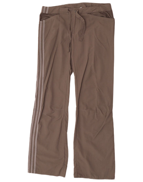 Adidas Womens Clima 365 Graphic Bootcut Calças UK 14 Médio W32 L32 Cinza