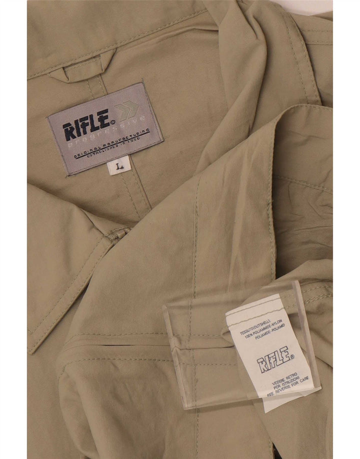 Jaqueta bomber masculina Rifle UK 40 grande poliamida verde
