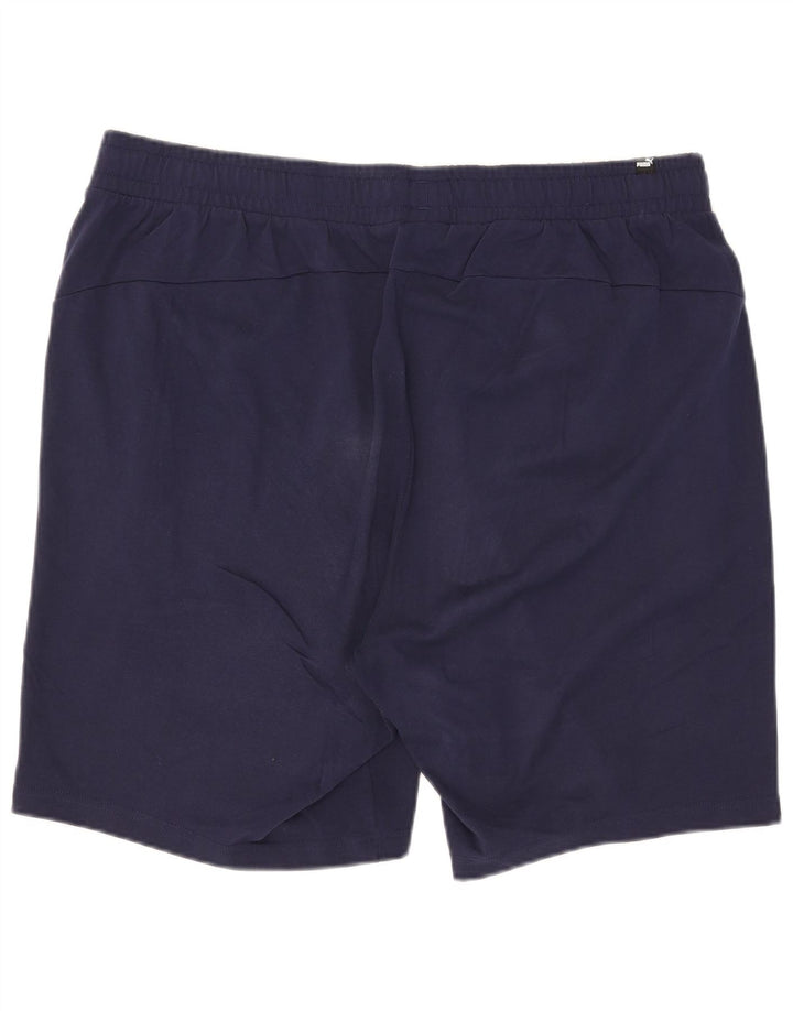 Shorts esportivos masculinos Puma 2XL azul marinho