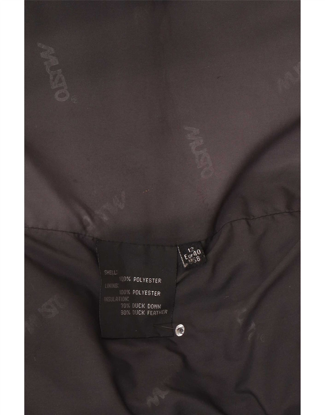 Colete acolchoado feminino Musto UK 12 poliéster verde médio