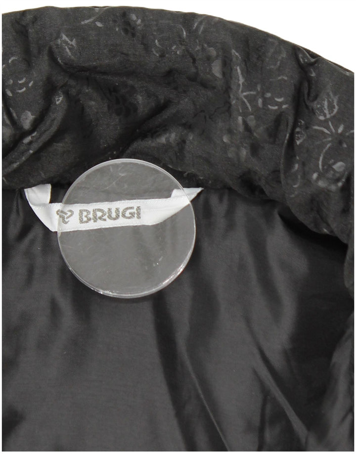 Jaqueta corta-vento feminina BRUGI de grandes dimensões Reino Unido 22 3XL preto floral