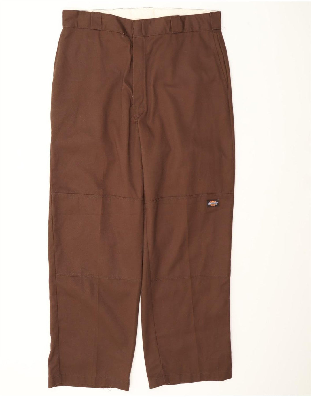 Calças cargo retas masculinas Dickies W36 L31 poliéster marrom