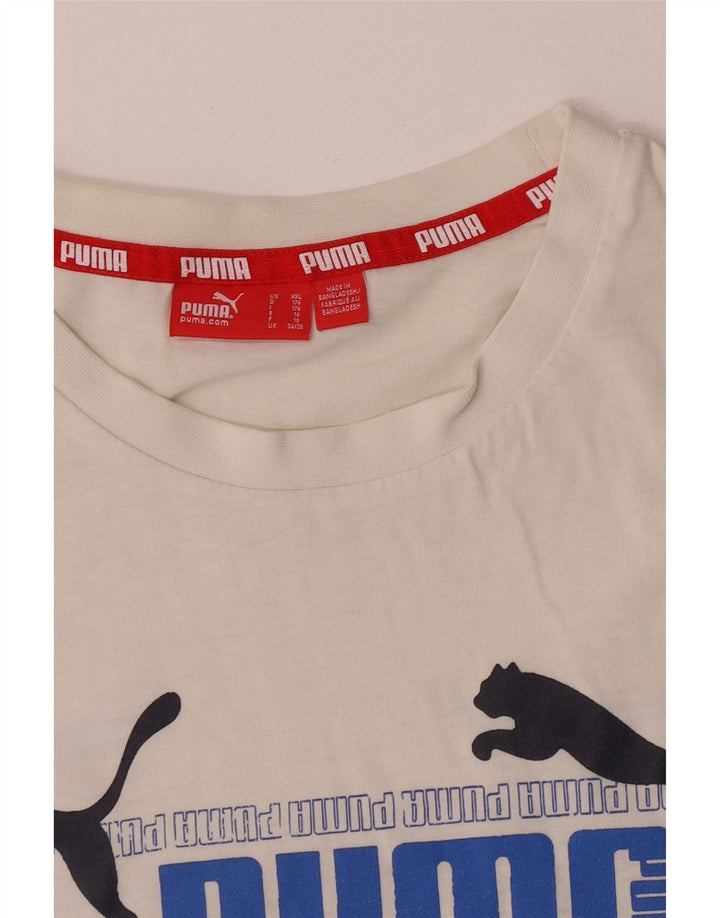 Camiseta Puma Menino Graphic 15-16 Anos Branco